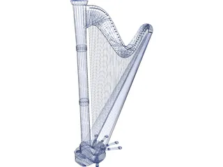 Harp 3D Model preview