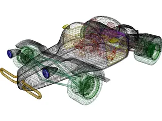 Hot Rod 3D Model preview