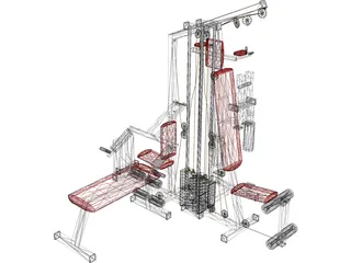 Big Gym 3D Model preview