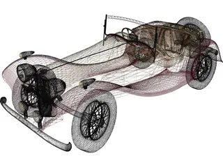 Jaguar SS2 3D Model preview