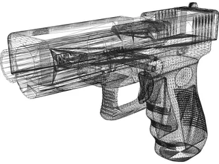Glock 22 3D Model preview
