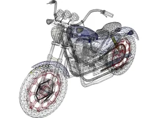 Motorcycle 3D Model preview