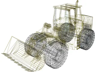 Front Loader 3D Model preview