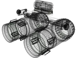 Anvis 9 NVG Goggles 3D Model preview