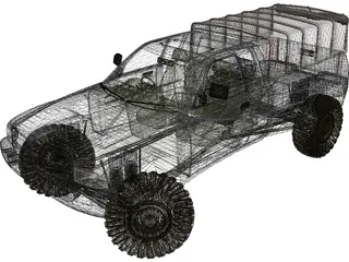 Dodge Pickup 3D Model preview