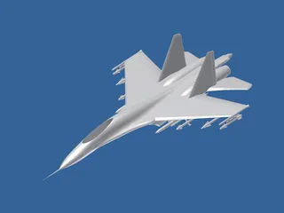 Sukhoi Su-27 Flanker 3D Model preview