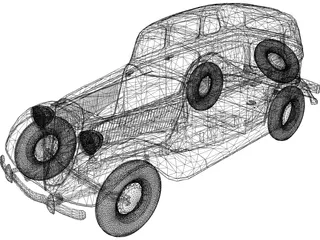 GAZ M1 3D Model preview
