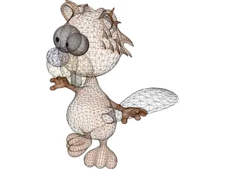 Beaver 3D Model preview