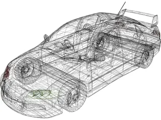 Mitsubishi Lancer Evolution VIII (2003) 3D Model preview