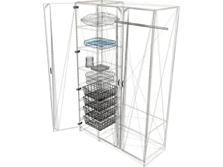 Wardrobe 3D Model preview