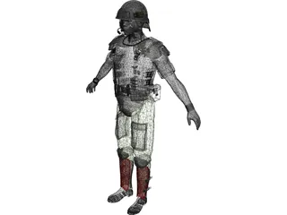 Soldier US Marine 3D Model preview