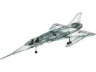 Dassault Mirage IV 3D Model preview