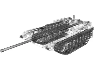 Stridsvagn 103 3D Model preview