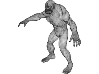 Monster 3D Model preview