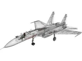 Sukhoi Su-37 Flanker-F 3D Model preview
