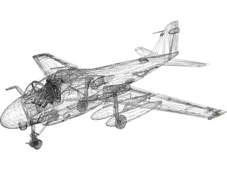 Grumman A-6E Intruder 3D Model preview