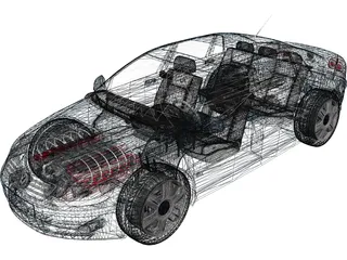 Volkswagen Phaeton W12 3D Model preview