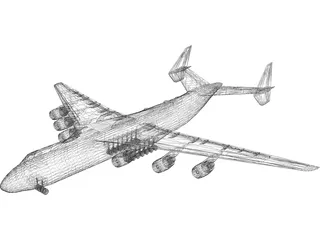 Antonov An-225 Mriya 3D Model preview