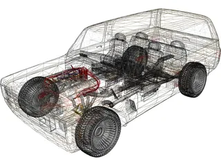 Chevrolet Blazer 5.1L (1977) 3D Model preview