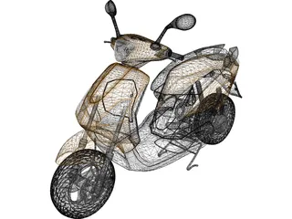 Scooter 3D Model preview