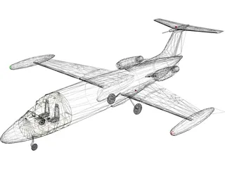 HFB-320 Hansa Jet 3D Model preview