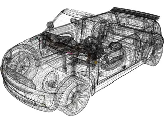 Mini Cooper Cabriolet 3D Model preview