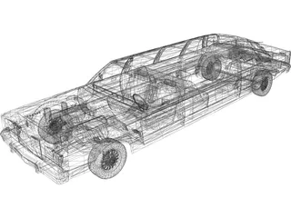 Lincoln Towncar 3D Model preview