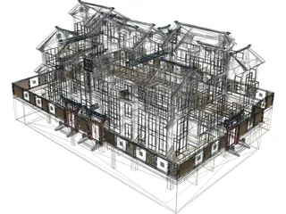 Villa 3D Model preview