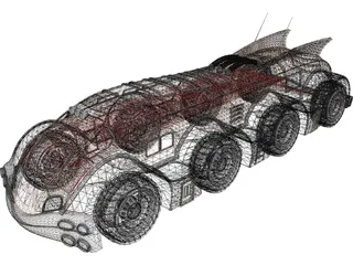 Fantastic Vehicle 3D Model preview