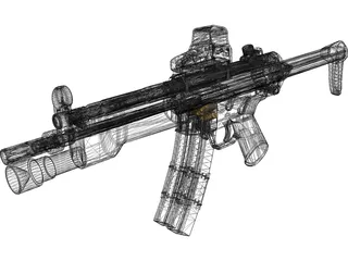 MP5 3D Model preview