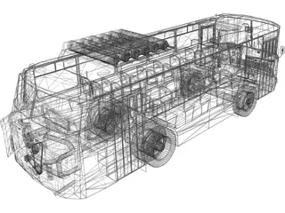 LAZ 695 3D Model preview