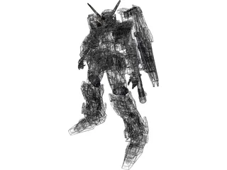 Gundam Unicon 3D Model preview
