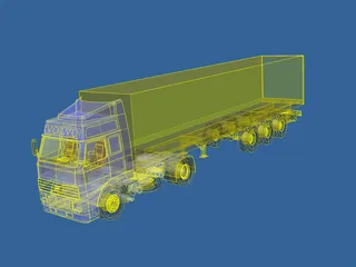 Volvo Remorque 3D Model preview