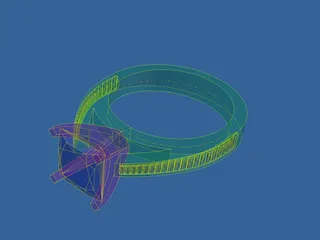 Wedding Ring 3D Model preview