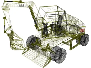 Excavator 1960 3D Model preview