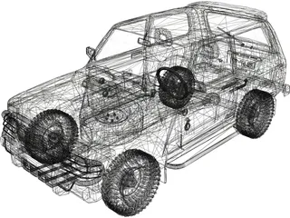 VAZ 21213 Niva 3D Model preview