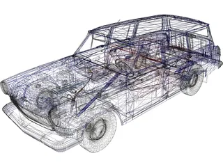 GAZ 22 (1965) 3D Model preview