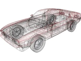 Ford Mustang Mach-1 3D Model preview