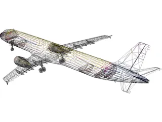 Airbus A321 Air Jamaica 3D Model preview