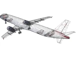Airbus A321 British Airways 3D Model preview