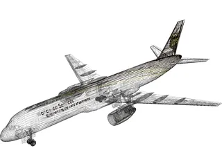 Boeing 757-200PF UPS 3D Model preview