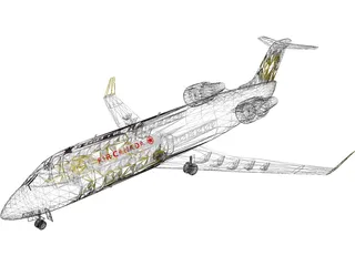 Bombardier CRJ-200 Air Canada Jazz 3D Model preview