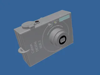 Canon Digital Ixus 2 Photo Camera 3D Model preview