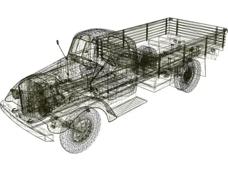 ZIL 164 3D Model preview