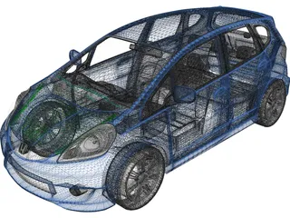 Honda Fit [Jazz] 3D Model preview
