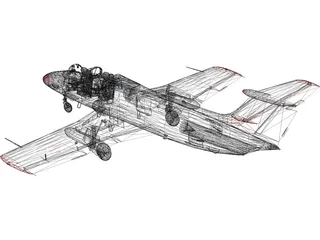 Aero L-29 Czech Air Force 3D Model preview