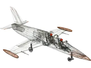 Aero L-39 Albatros Bangladesh Air Force 3D Model preview