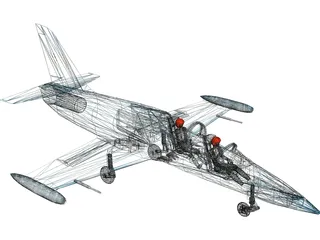 Aero L-39 Albatros Royal Thai 3D Model preview