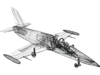 Aero L-39 Albatros Soviet Air Force 3D Model preview