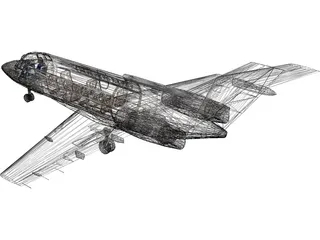 Hawker 850XP 3D Model preview